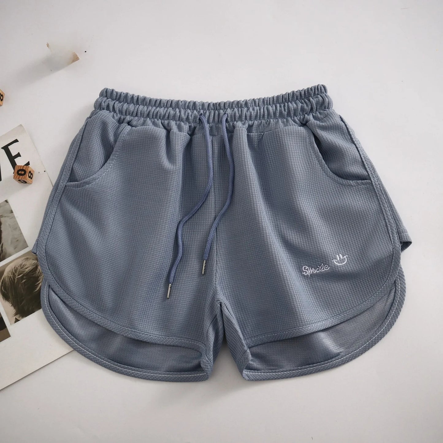 Pantalones cortos informales holgados adelgazantes de verano para mujer, con estampado de cuadros finos, ropa exterior