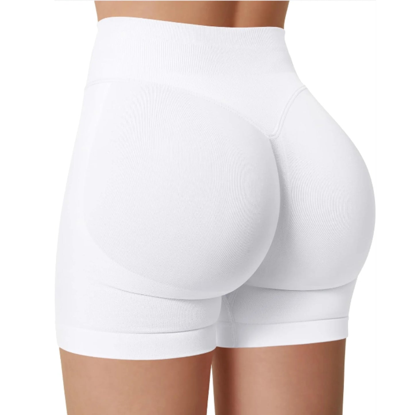 Pantalones cortos de yoga de cintura alta de verano, modernos y sexys, para correr y hacer ejercicio, leggings de yoga de color sólido.