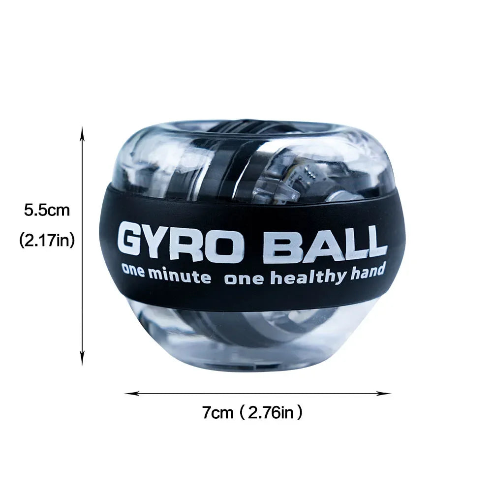 Pelota de entrenamiento de potencia con LED para muñeca, giroscopio de arranque automático para brazo, mano y antebrazo, equipo deportivo de fitness.