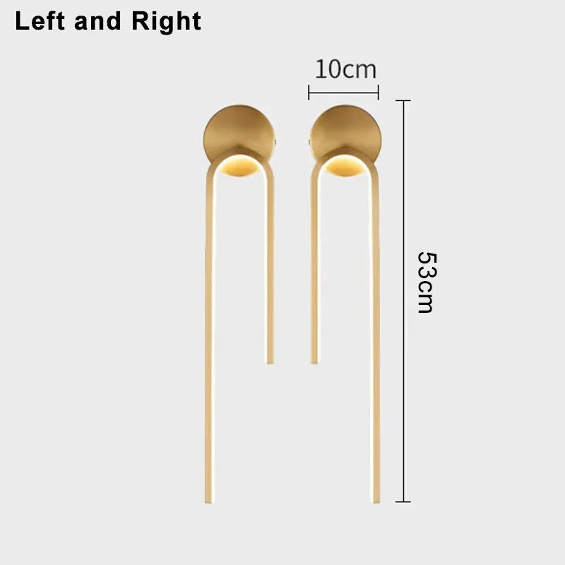 Lámparas de pared LED modernas, iluminación interior para sala de estar, dormitorio, mesita de noche, luz LED, decoración del hogar, apliques de pared
