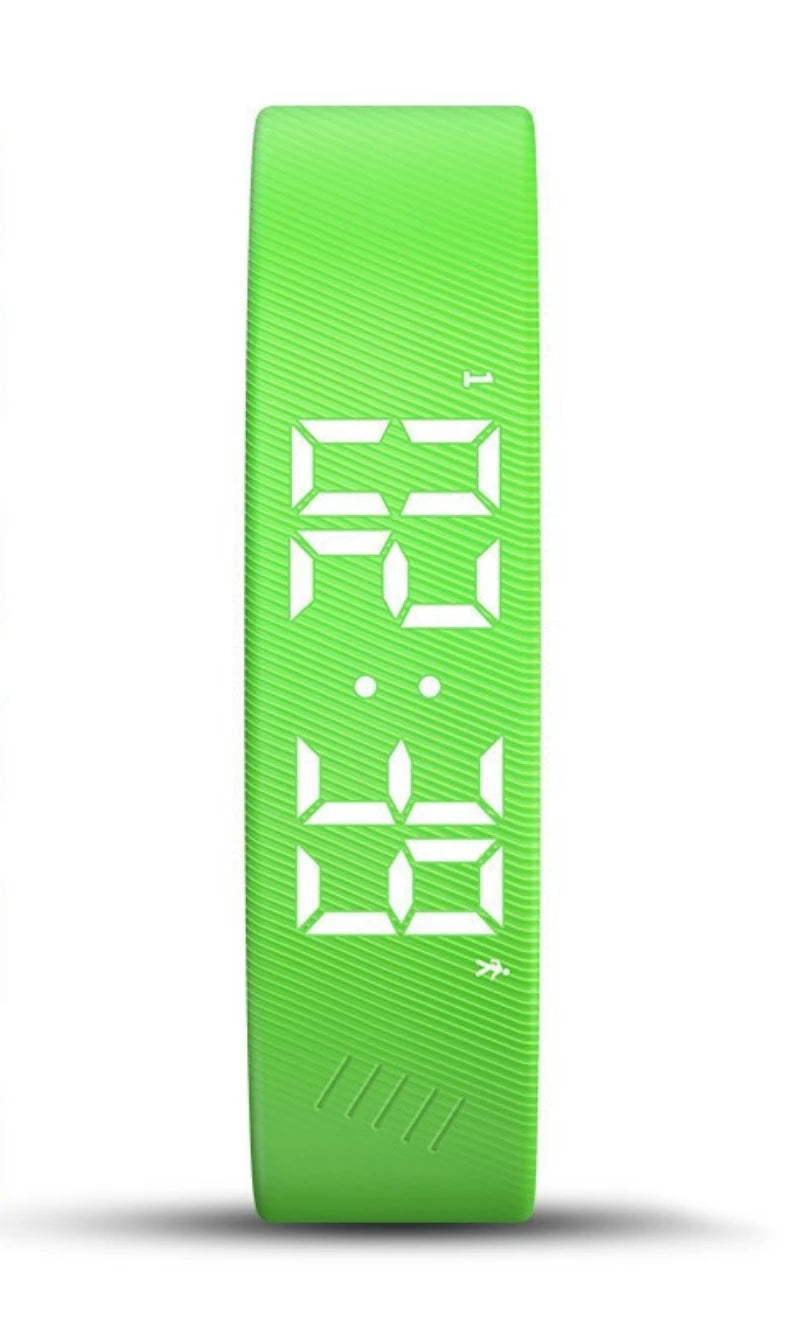 Pulsera inteligente LED digital resistente al agua, reloj inteligente con podómetro para correr, monitor, banda inteligente, alarma de vibración y recordatorio.