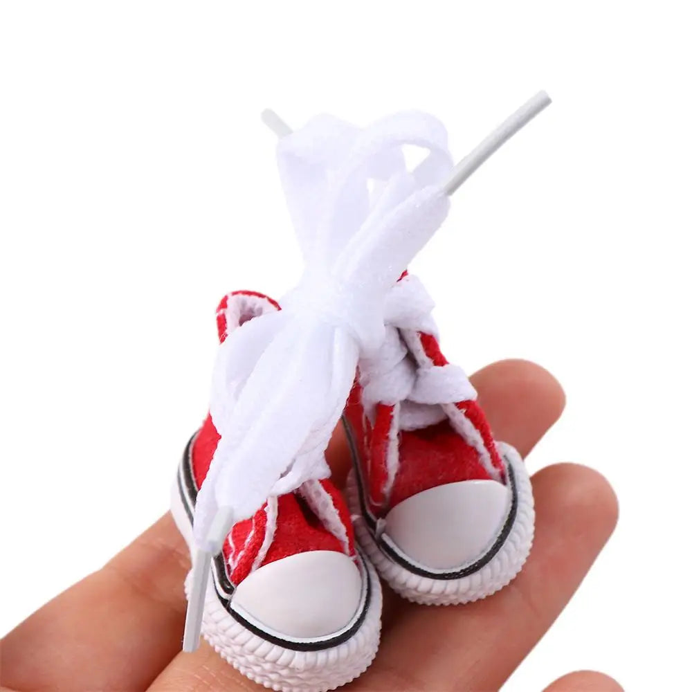 Accesorios para muñecas, zapatillas de 3,5 cm, minizapatos para niños, zapatos Blyth, zapatos de lona para muñecas, zapatos para muñecas BJD.