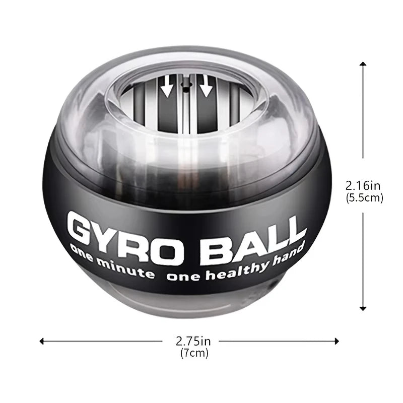 Pelota de entrenamiento de muñeca Powerball con LED, fortalecedor de muñeca, giroscopio de autoarranque para antebrazos, para fortalecer los músculos.