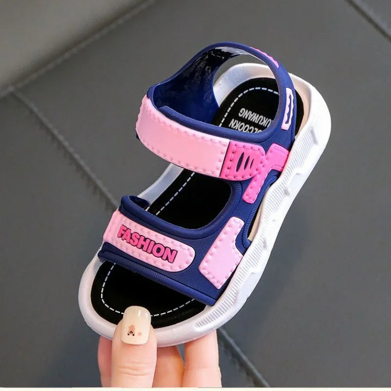 Sandalias de moda para niños, zapatos para bebés, suela suave, antideslizantes, para niños y niñas, zapatos de verano para playa de 2 a 10 años
