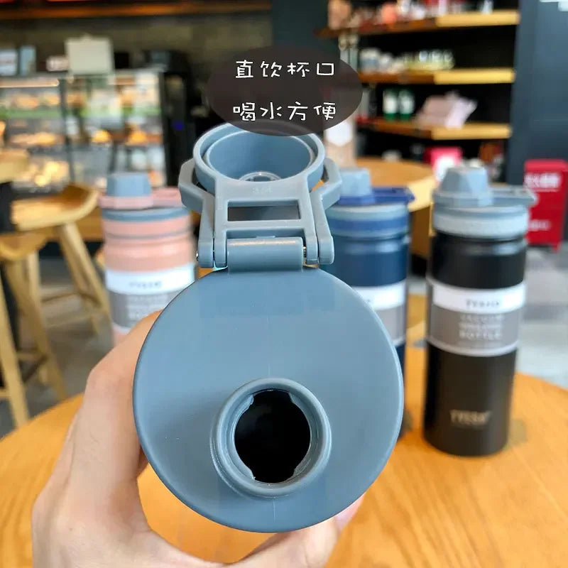 Botella térmica Tyeso de 750 ml, de acero inoxidable, para agua, aislada, para viaje, para niños, taza de café, térmica
