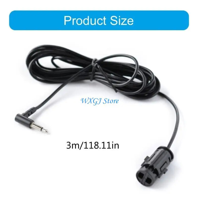 Micrófono con cancelación de ruido 37JE con conector de 3,5 mm para sonido estéreo de coche y reuniones en casa.