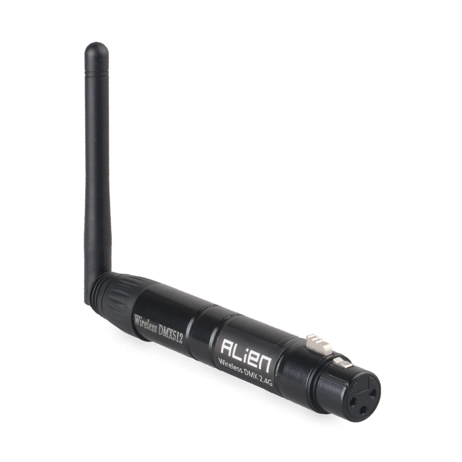 Controlador inalámbrico ALIEN DMX512, receptor y transmisor, 2,4 G, ISM, distancia de comunicación de 300 m, para escenarios, DJ, discotecas, bares y luces.