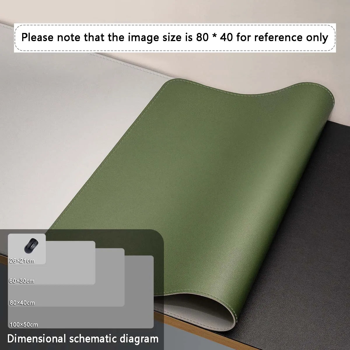 Alfombrilla de ratón de gran tamaño para escritorio de oficina, protector de piel sintética, impermeable, para teclado de escritorio, para juegos, accesorios para PC