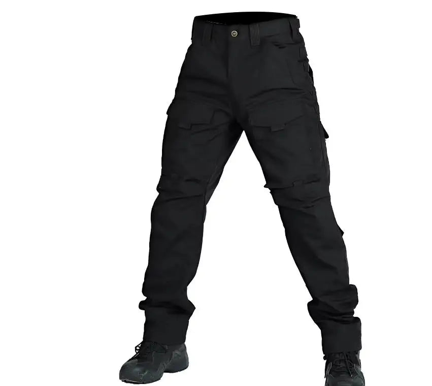 Tactical Cargo Pants Mens Multi-Pockets Wear-resistant Military Trousers Outdoor Training Hiking Fishing Casual Loose Pants Male