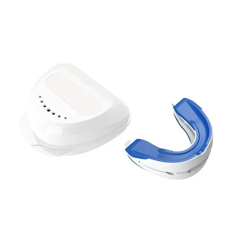 Dispositivo bucal antirronquidos, protector bucal nocturno ajustable para dormir y evitar el bruxismo. Deja de roncar.