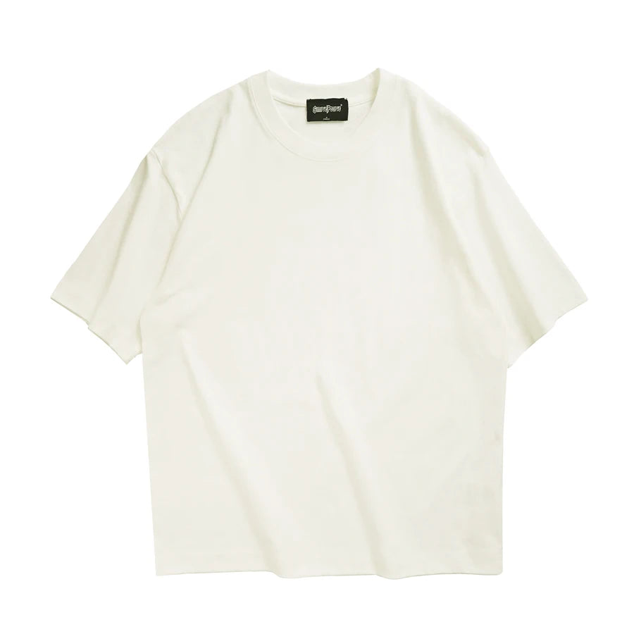 WAVLATII Camisetas de verano de gran tamaño para mujeres y hombres, camisetas casuales marrones para mujeres, camisetas de calle coreanas, camisetas unisex básicas sólidas para jóvenes y geniales