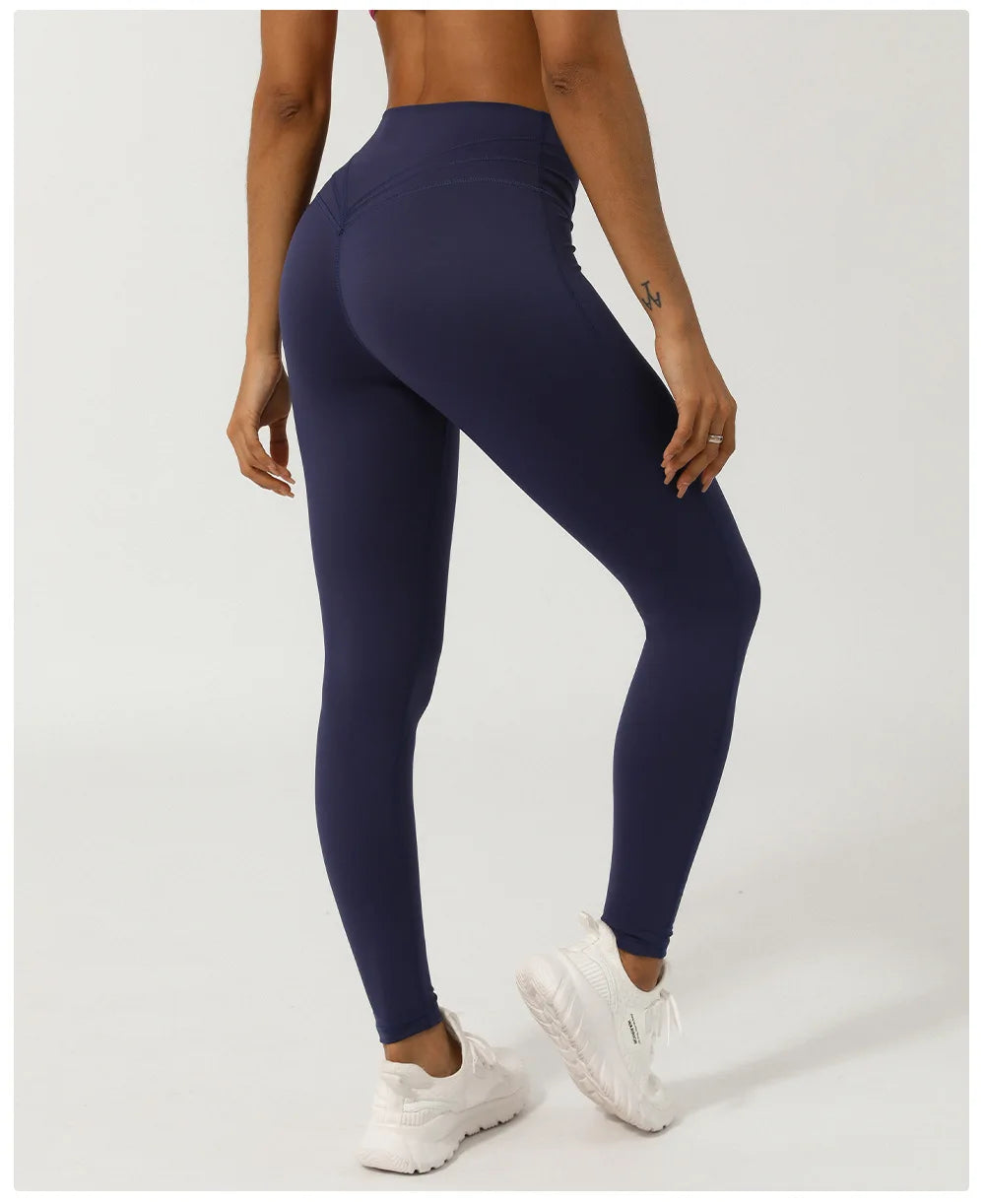 Women Sport Fitness Leggings High Waist Tights Elastic Sexy Yoga Pants Training Running Gym Quick Dry Breathable Leggings Female