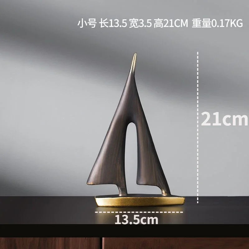 Adorno decorativo para el hogar con diseño de velero de vela suave, para sala de estar, dormitorio, escritorio, artesanía de resina, regalo
