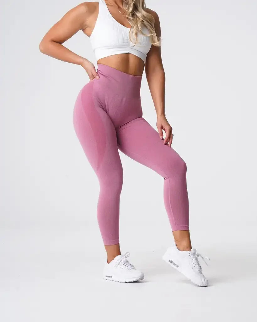 Nuevas mallas deportivas sin costuras con estampado moteado de contorno para mujer, suaves, para entrenamiento, fitness, yoga, cintura alta, ropa de gimnasio.