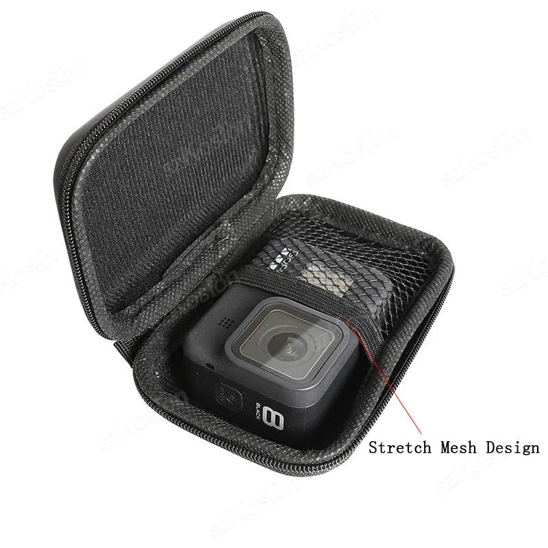 Mini bolsa de almacenamiento para Go Pro Hero 13, 12, 11, 10, 9, 8, 7, 6, SJCAM, AKASO, DJI Osmo Action 5, Pro Action 4, 3, accesorios para cámara