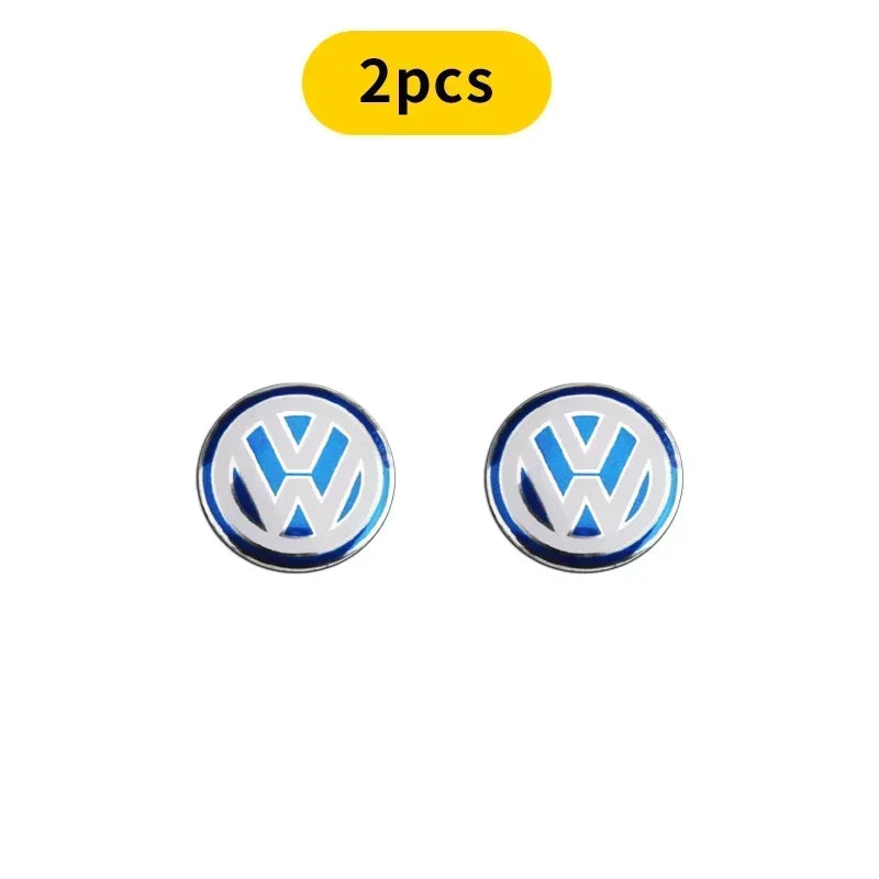 Pegatinas para llave remota de coche de 14 mm, emblema, accesorios de estilo para Volkswagen MK7 MK6 MK5 Ibiza Leon FR 2 Aztec Golf-4 5 6 7 Passat