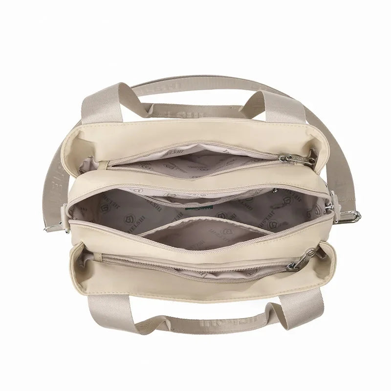 Bolso bandolera de nailon impermeable de moda, bolso informal para ir de compras o de viaje, bolso de mano Jietrans de nuevo estilo, bolso de un solo hombro.