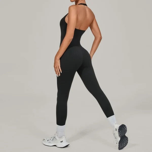 Nuevo Body de Yoga Sexy para Mujer, Mono Deportivo de una Pieza, Sin Mangas, Espalda Abierta, Conjunto de Yoga de Secado Rápido, Ropa Deportiva para Entrenamiento y Yoga.
