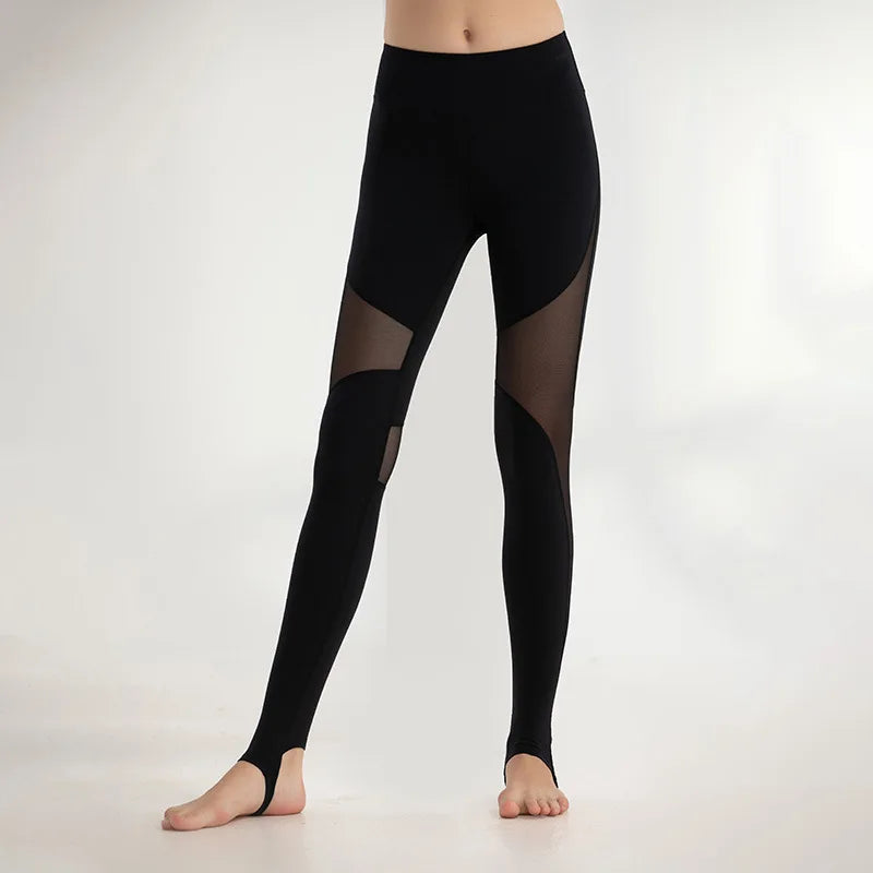 Mallas de Yoga para Mujer con Parches de Malla, Cintura Alta, Pantalones de Gimnasio, Secado Rápido, Ropa Deportiva para Correr y Entrenamiento, Leggings Deportivos para Mujer