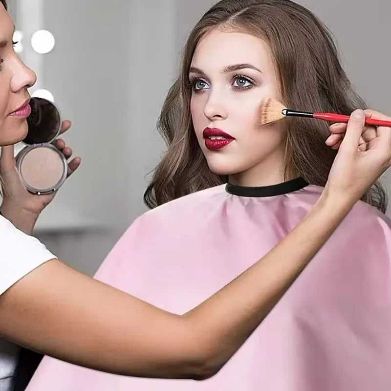 Capa de maquillaje duradera, capa de corte de pelo, uso en salón de peluquería en casa, capa de corte de pelo, fácil de limpiar