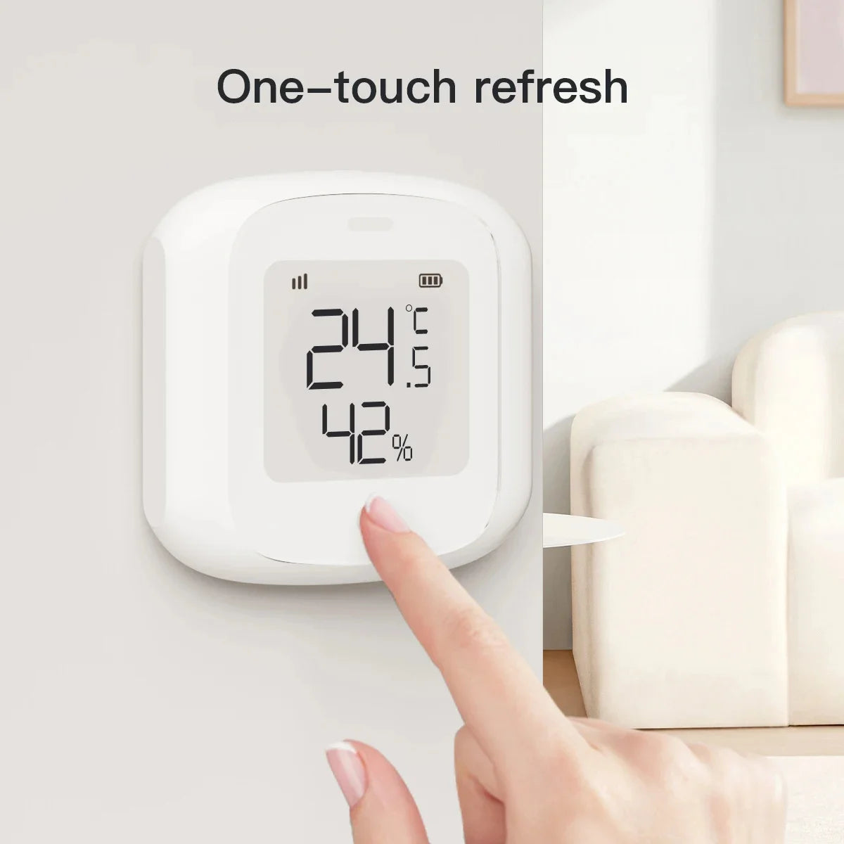 Sensor de temperatura y humedad Tuya ZigBee/WIFI con pantalla LED, conexión inteligente para el hogar, termohigrometría, Google Home y Alexa.