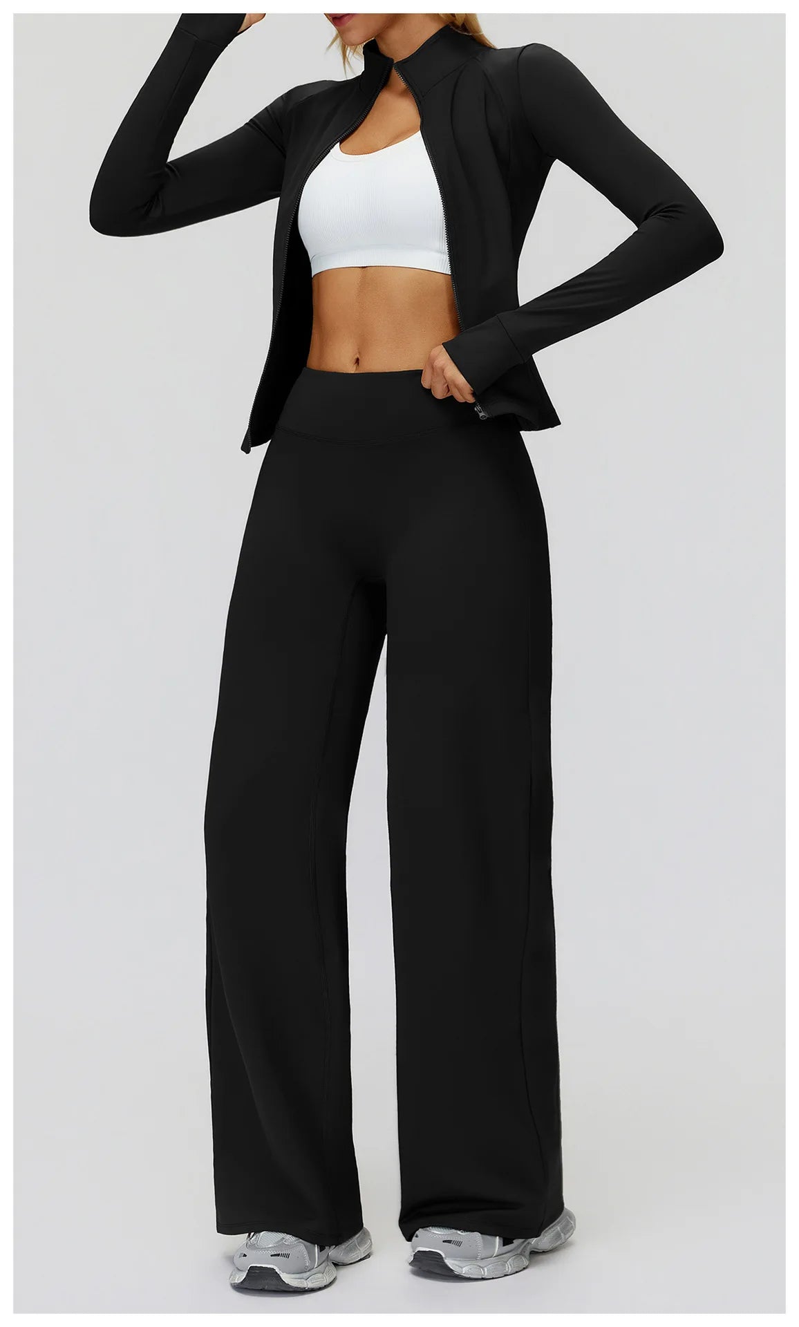 Women High Waist Wide Leg Pants Leggings Fitness Bell-bottoms Yoga Flared Leggings Push Up Gym Workout Flared Pants Sportswear