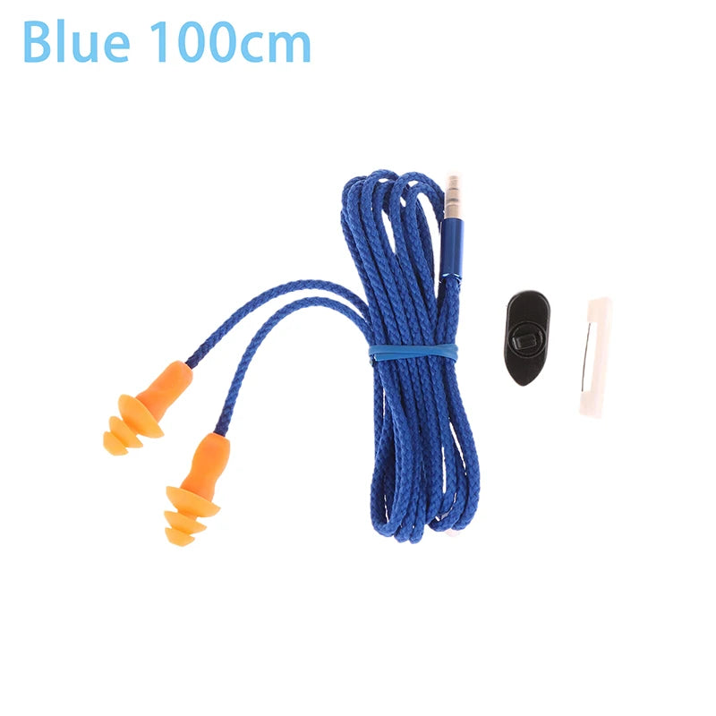 Tapones para los oídos con cordón de silicona suave y reducción de ruido para protección laboral, protección auditiva, trabajo seguro, tapones para los oídos cómodos, orejeras