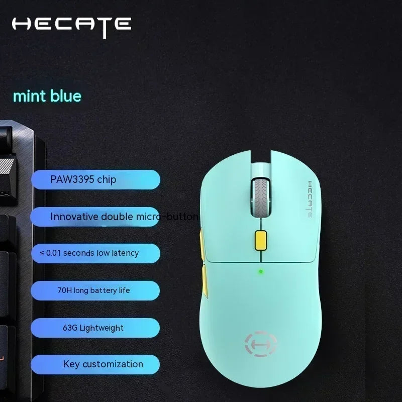 Ratón Edifier Hecate G3m/G4m Pro PAW3395, ergonómico, ligero, con 3 modos de uso, inalámbrico, Bluetooth, personalizado, accesorios para PC Gamer