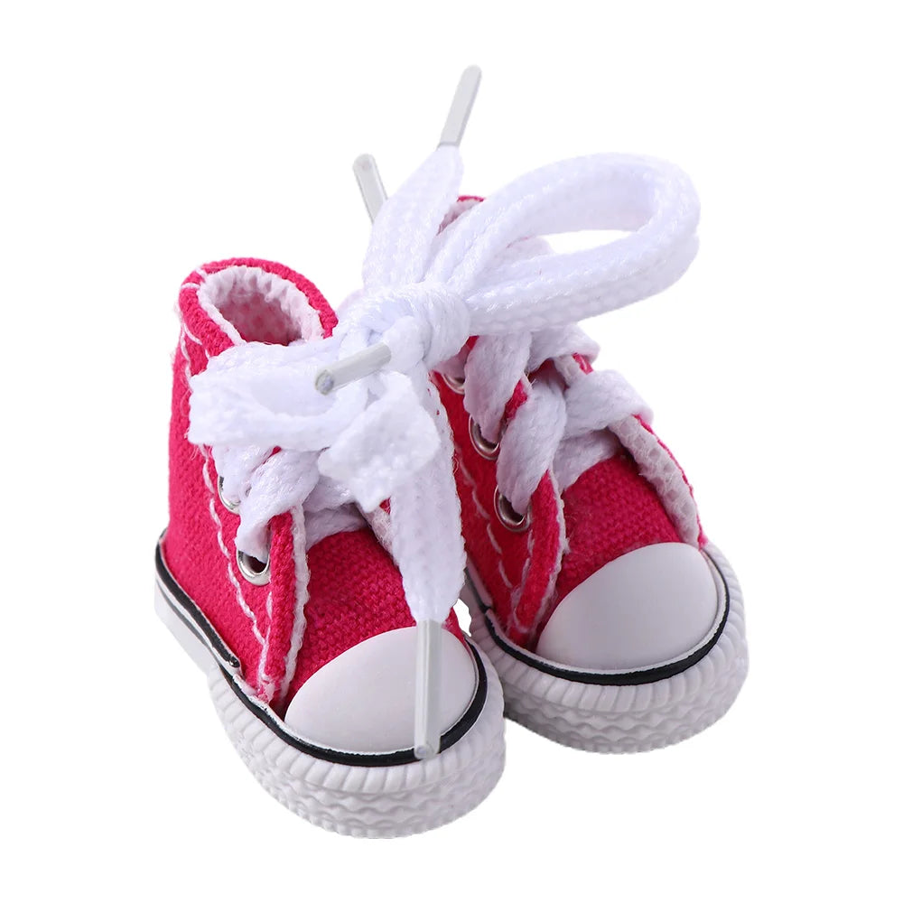 Accesorios para muñecas, zapatillas de 3,5 cm, minizapatos para niños, zapatos Blyth, zapatos de lona para muñecas, zapatos para muñecas BJD.