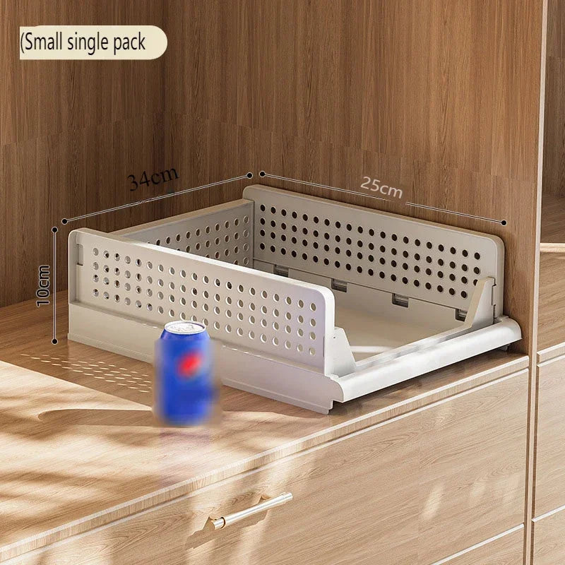 Organizador de ropa, organizador de armario, caja de almacenamiento, apilable, plegable, con cajón, cesta organizadora para juguetes, hogar y cocina.