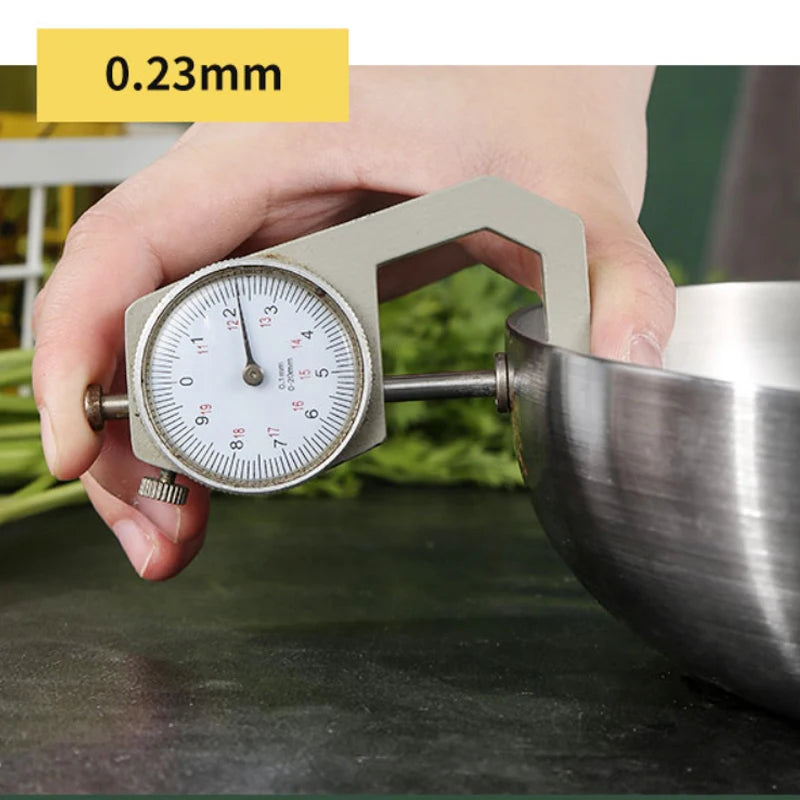 Sartén de acero inoxidable 304, antiadherente, para freír carne, sin revestimiento, para cocina de gas y de inducción.