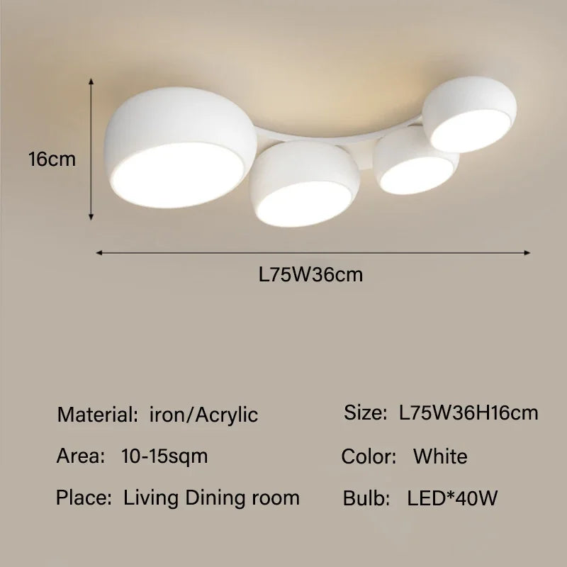 Lámparas de techo LED de diseño moderno para sala de estar, comedor, dormitorio, cocina, iluminación interior, lámpara de techo, lustre, decoración, accesorios para el hogar