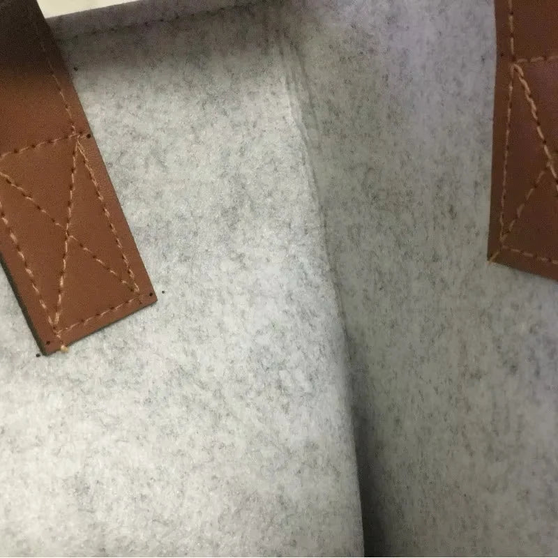Cesta de fieltro para guardar ropa, juguetes, organizar, contenedor, moderna, sencilla, de lujo, artística, para decoración de habitaciones.