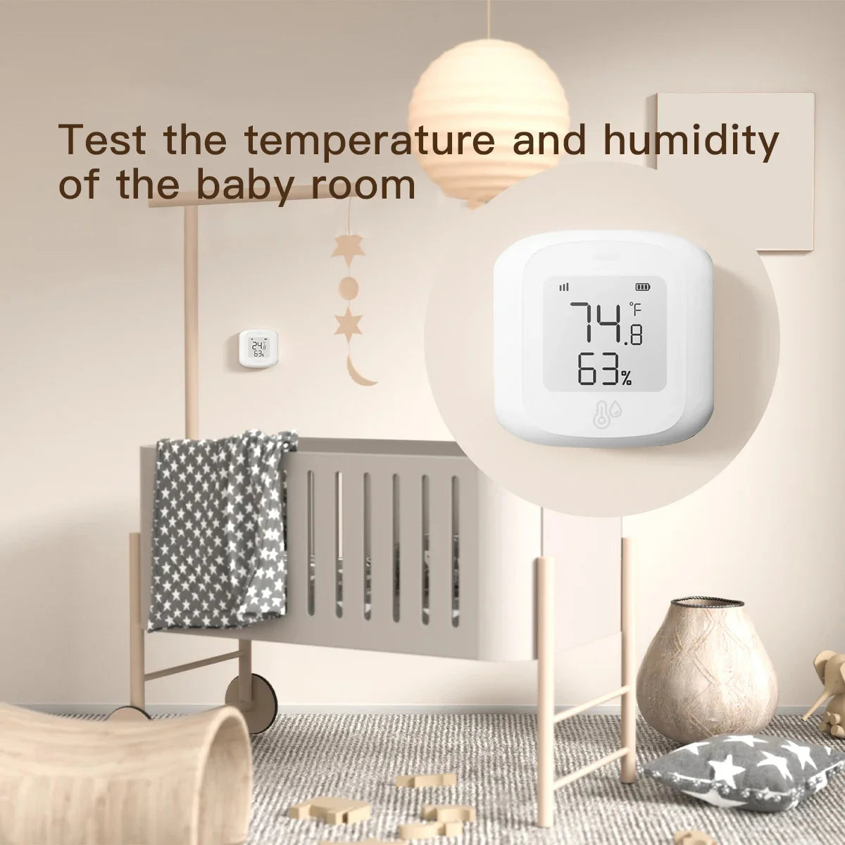 Sensor de temperatura y humedad Tuya ZigBee/WIFI con pantalla LED, conexión inteligente para el hogar, termohigrometría, Google Home y Alexa.