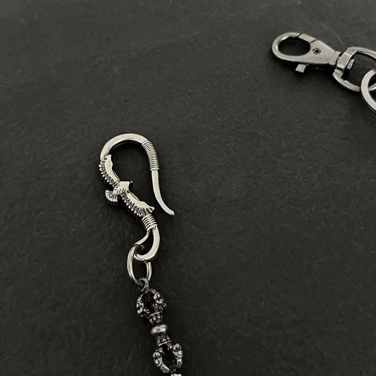 Cadenas para pantalones de hombre, cadena para pantalones, cinturón de mezclilla, cadena para billetera de motociclista, dije de águila para hombres, accesorios de hip hop, punk, gótico pesado