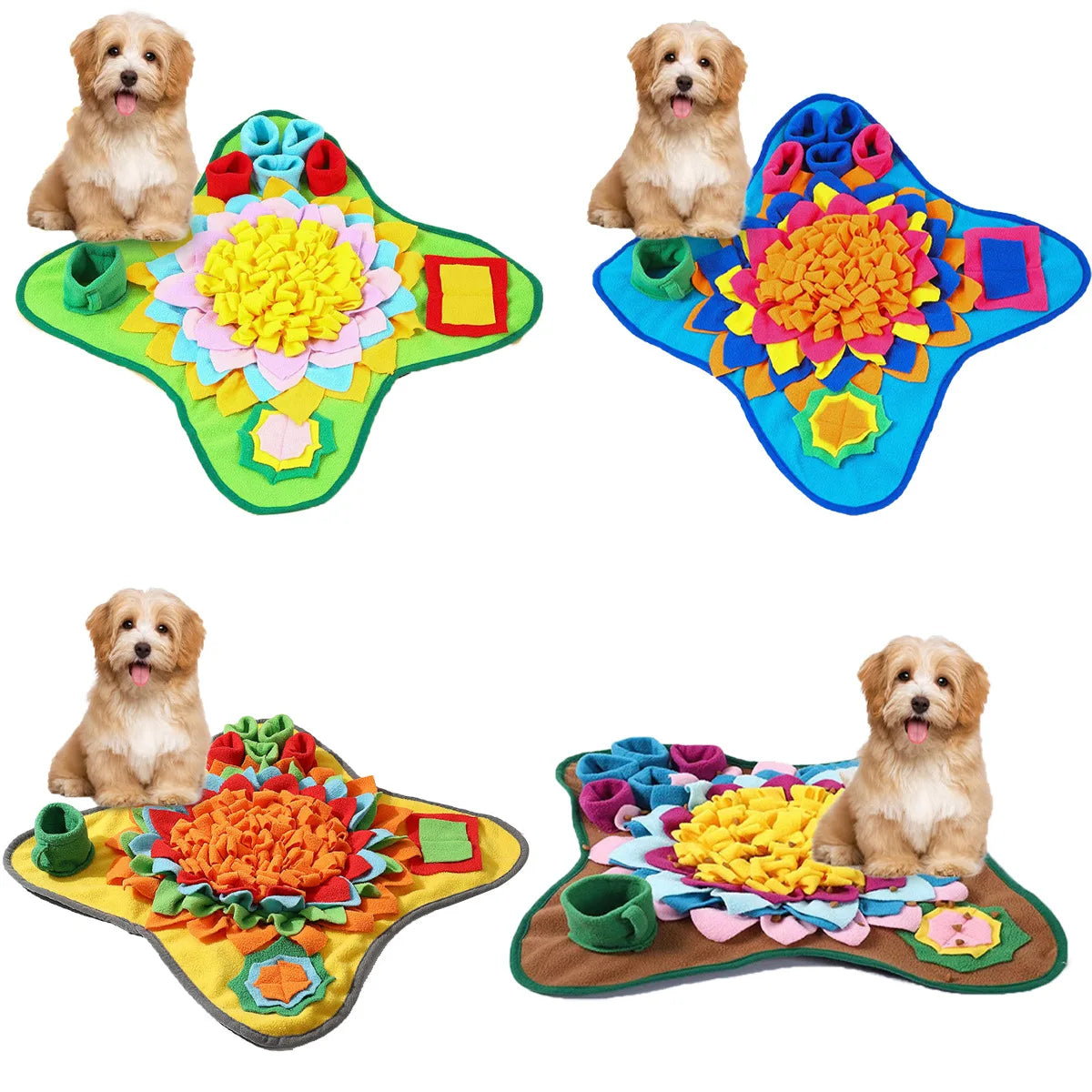 Alfombrilla olfativa para perros, rompecabezas interactivo para combatir el aburrimiento, que fomenta la búsqueda natural de alimento.