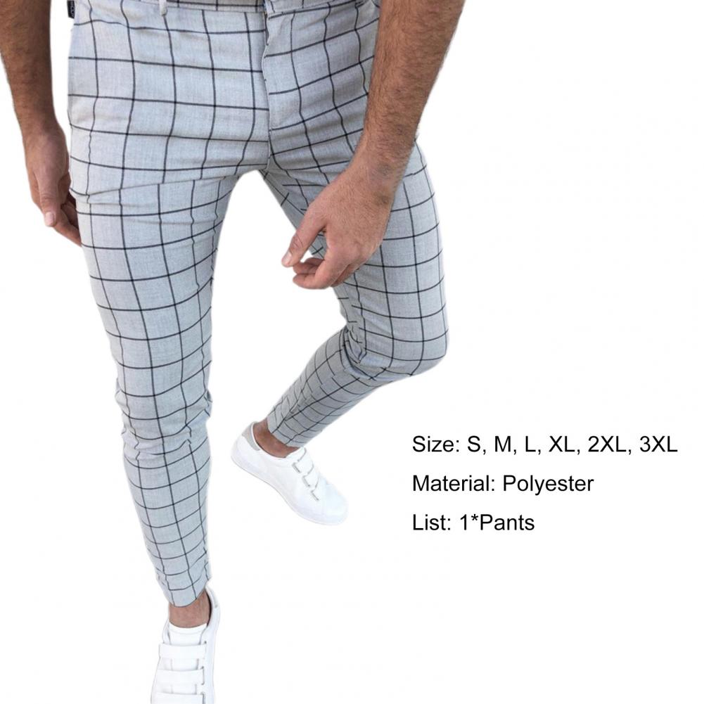Bottoms  Popular Cool Mid-rise Pencil Pants Temperament Pencil Pants Mid Waist   Men Clothes