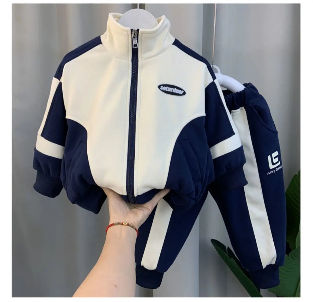 Conjunto de ropa para niños, temporada primavera-otoño, nuevo conjunto de 2 piezas de chaquetas y pantalones casuales para niños y bebés, ropa deportiva coreana