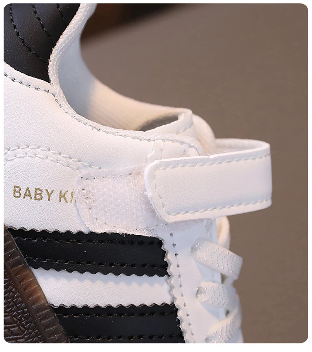 Zapatillas deportivas de moda para niños, de piel sintética, ergonómicas, con suela blanda, tenis para niño y niña.