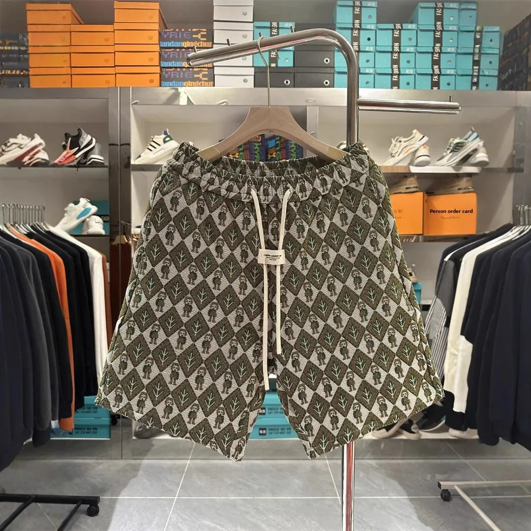 Pantalones cortos de playa holgados de moda de verano para hombre, pantalones casuales de cinco cuartos, cómodos, transpirables, ligeros, de secado rápido
