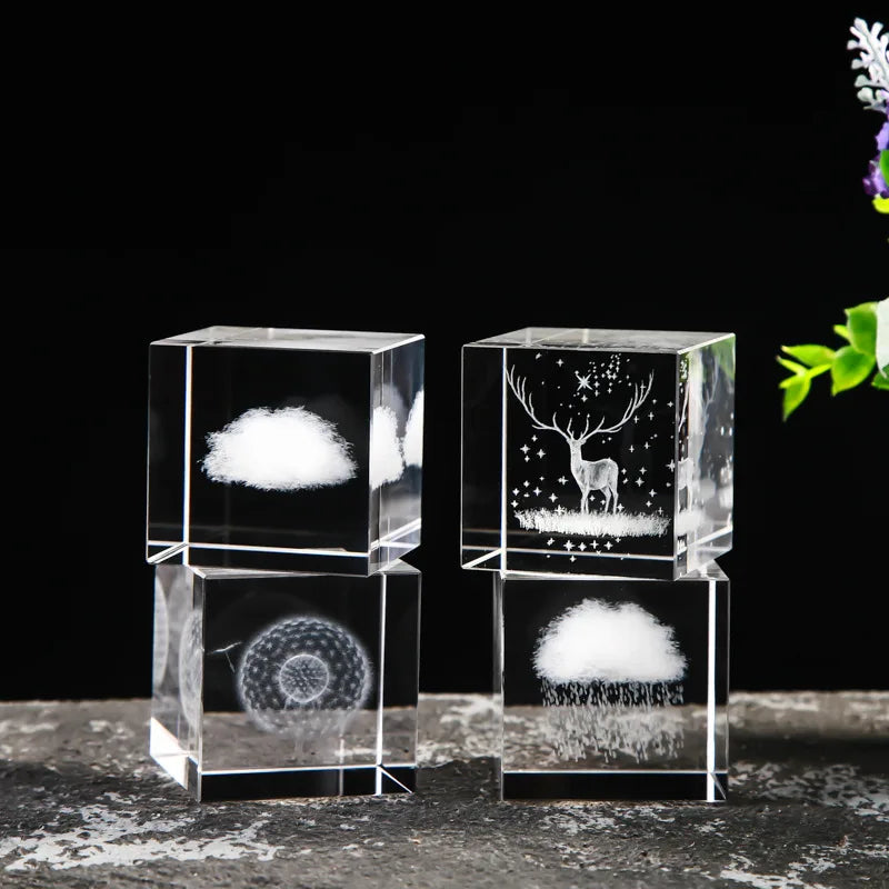 1 Decoración de Cristal, Luna, Galaxia y Otras Manualidades de Colección, Embellece el Hogar Regalos Navideños 1 Decoración de Cristal, Luna, Galaxia A