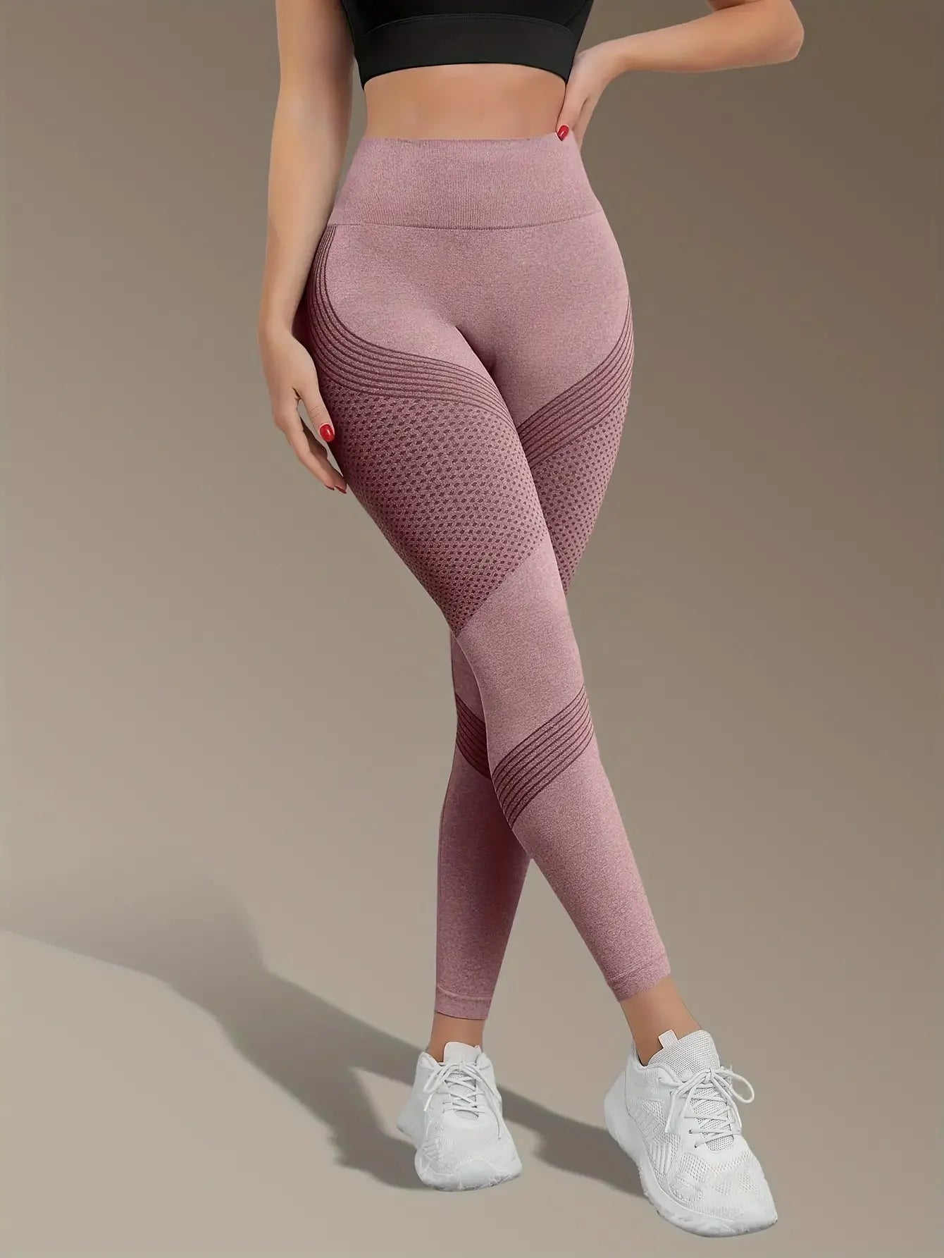 Women's High Waist Seamless Yoga Pants - Quick-Drying、Elastic Sports Pants,Suitable for fitness and training