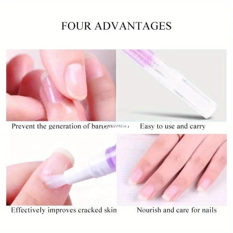 Aceite nutritivo para uñas, lápiz para tratamiento de uñas, aceite revitalizador de cutículas, previene el envejecimiento de las uñas, esmalte de uñas, nutre la piel.