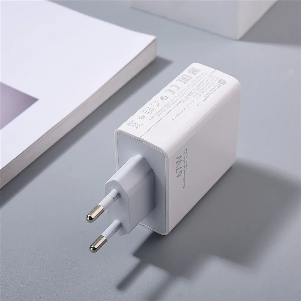 Cargador original Xiaomi de 67 W, adaptador de carga rápida Turbo EU/US, cable USB-C de 6 A para Xiaomi 12, 11, POCO X5, X4 Pro, Redmi Note 9 y 10 Pro.