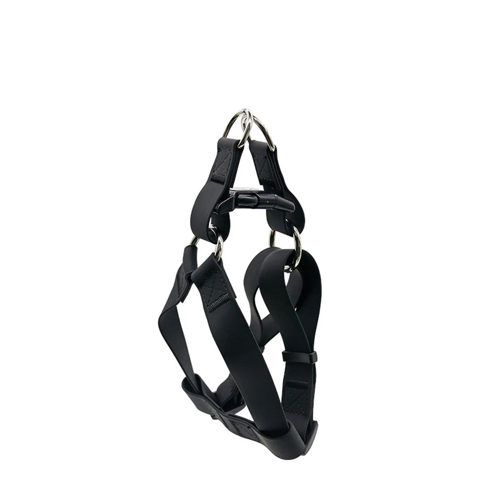 Arnés de PVC para perros, chaleco para exteriores, correa para el pecho para perros pequeños, medianos y grandes, impermeable