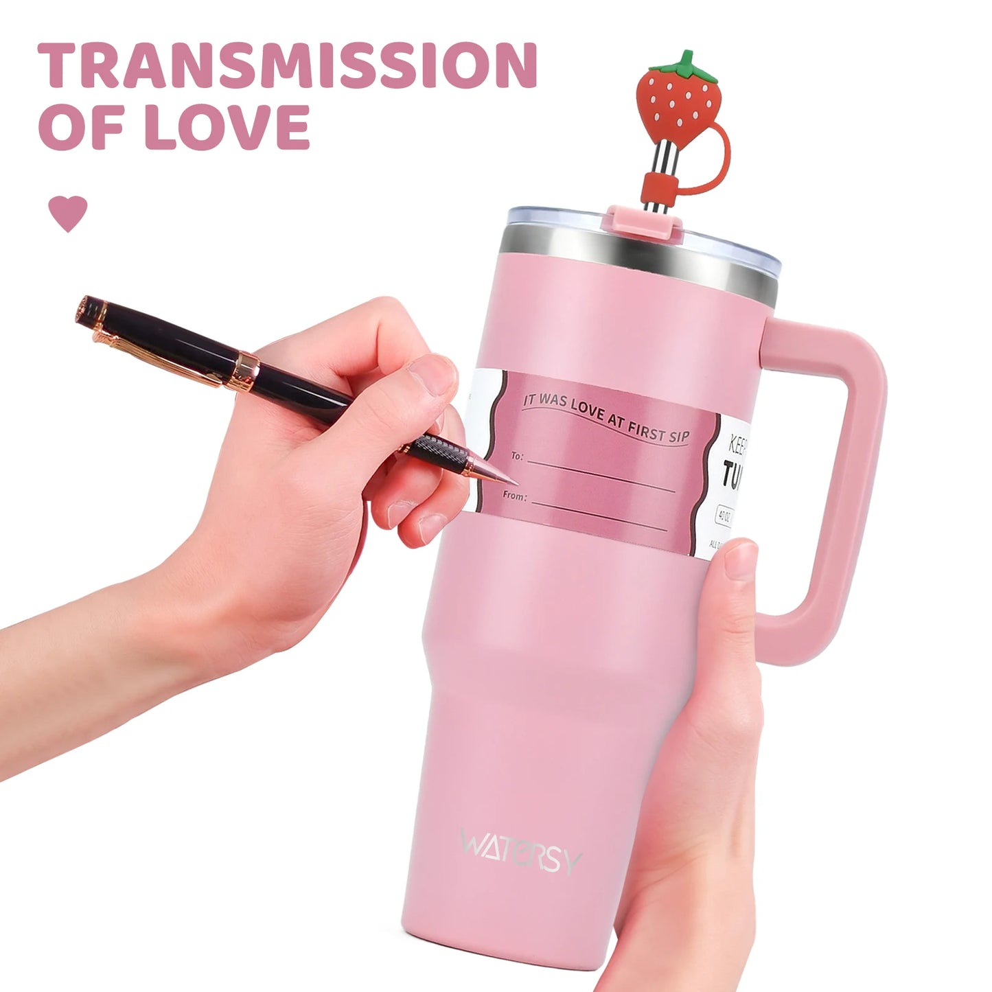 Vaso de acero inoxidable de 30 oz/40 oz, botella térmica de gran capacidad, termos dobles para mantener el frío, taza de regalo DIY