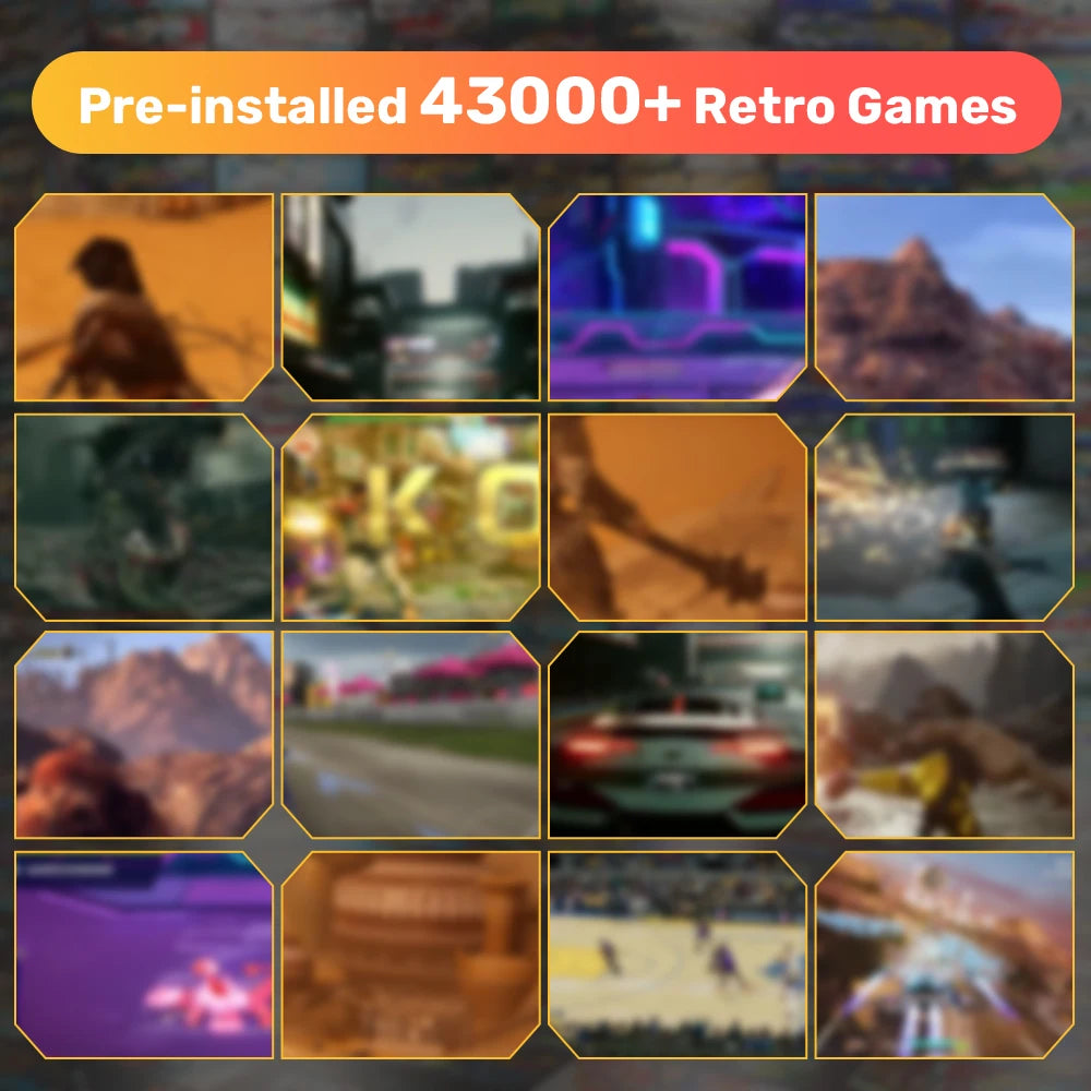 Consola de juegos con más de 43 000 juegos para consolas retro Xbox/PS3/PS2/PS1/Saturn/NDS/N64/DC. Plug & Play para Steamdeck/WIN, PC y portátil.