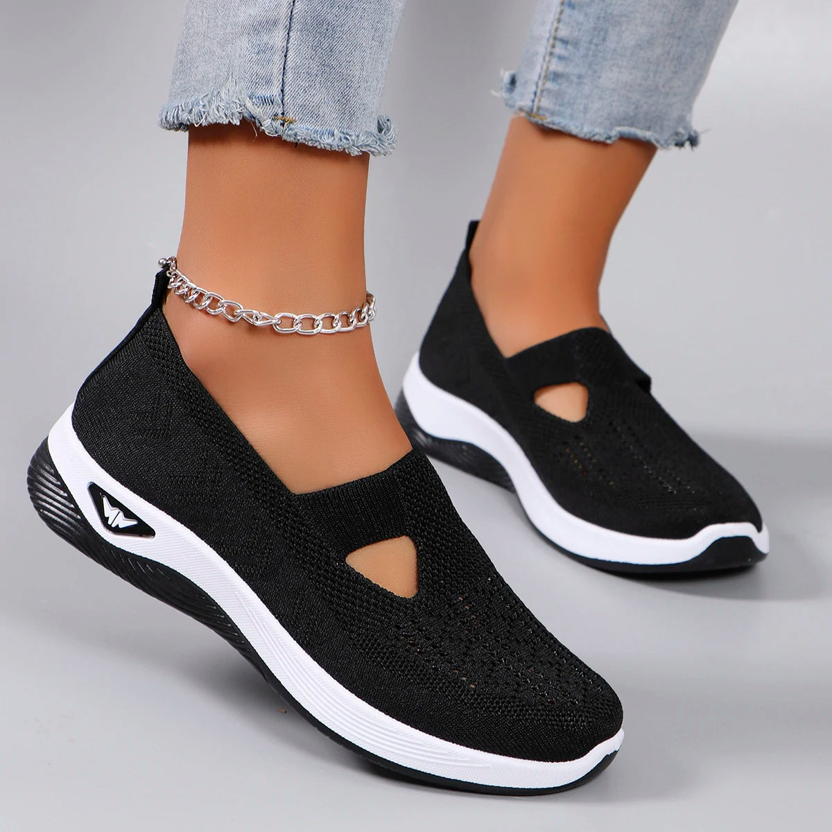 Zapatillas deportivas de primavera para mujer, modernas, transpirables, ligeras, antideslizantes, resistentes al desgaste, informales, planas.