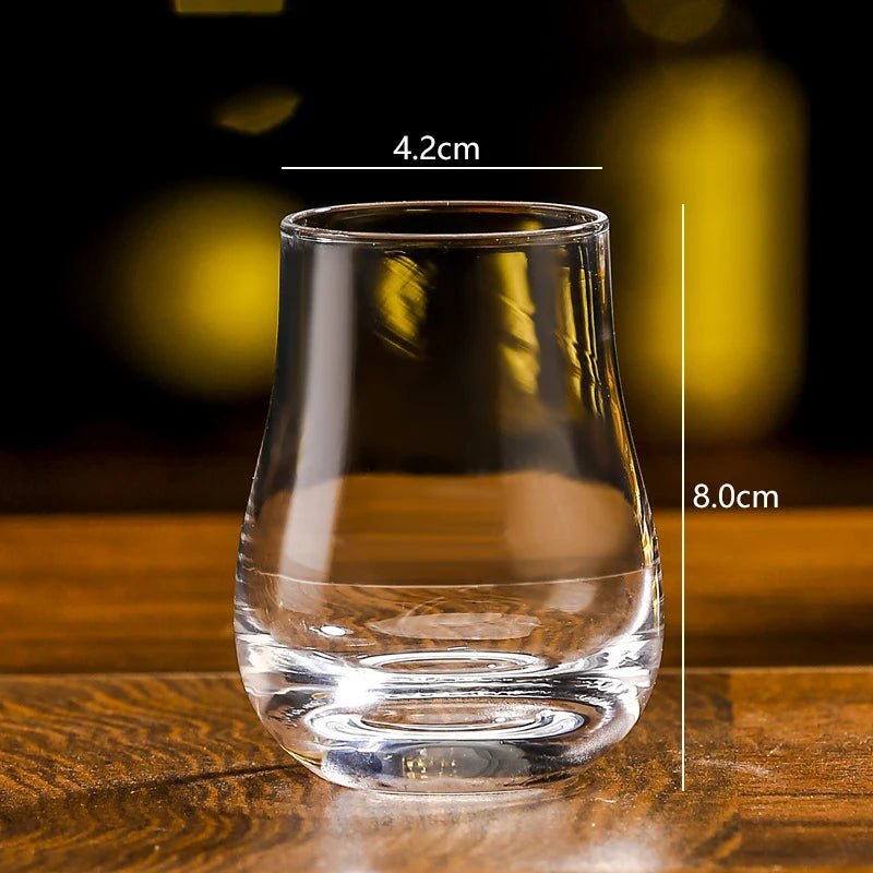 Vasos de whisky Old Fashioned redondos, transparentes, con forma de huevo y bandeja de madera, vasos de whisky, cristalería para bar de bourbon