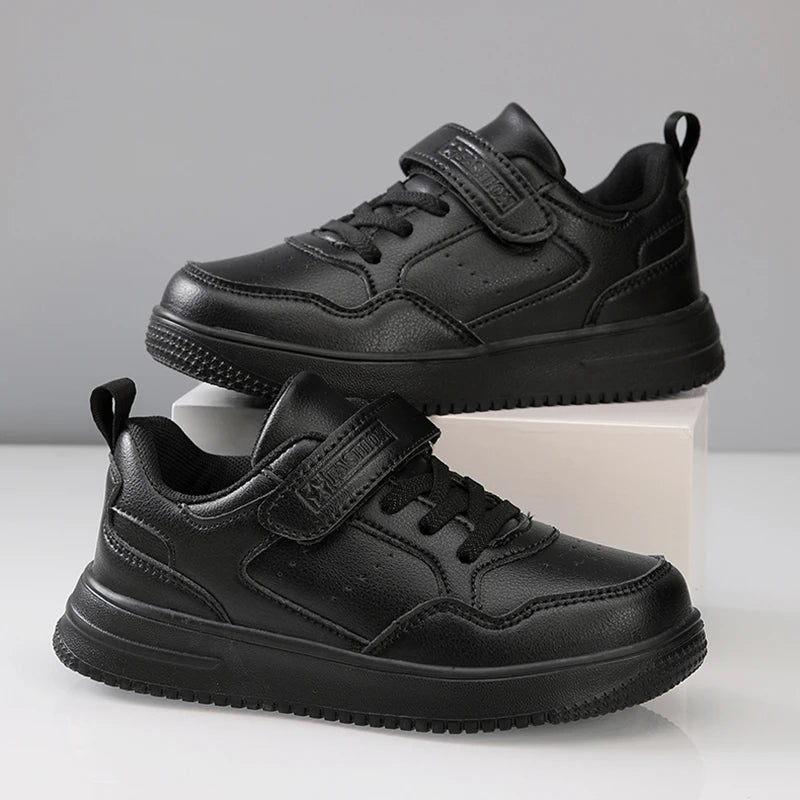Zapatillas deportivas blancas de moda para niños y niñas, calzado deportivo antideslizante para exteriores, cómodo y para caminar.